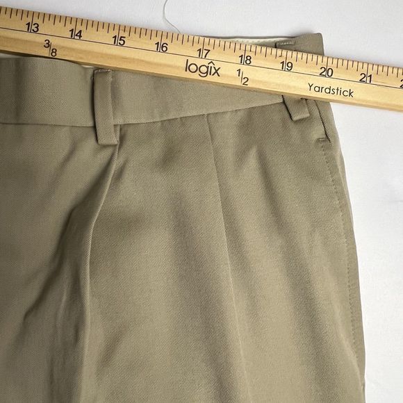 Brooks Brothers 42 S  Beige  Pleated Front Cuffed Hem Dress Pants‎ - Picture 9 of 11